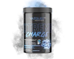 Xtreme Charge - Pre Workout - Blueraspberry - 21 gram per scoop - 570 gram - Energie - Boost - Uithoudingsvermogen - L Citrulline - Beta Alanine - Xtreme - Extreme - Pre Workout - Voor je workout - Uithoudingsvermogen