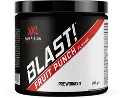 XXL Nutrition - Blast! Pre Workout - Citruline Malaat, Beta-Alanine, Taurine, Arganine AKG & Cafeďne - Pre Workout Energy Drink Supplement Krachttraining - Diverse Smaken - Fruit Punch - 300 Gram (30 doseringen)