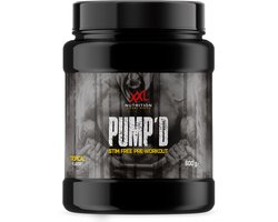 XXL Nutrition - Pump'd - Pre Workout zonder Stimulanten - Waxy Maize, Glycerol, AAKG, Citruline, L-Cartnitine - Tropical Fruit - 600 Gram