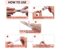 Cenocco Beauty Cc-9095: 2 In 1 Wenkbrauwtrimmer En Gezichtsscheerapparaat Wit