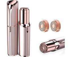 Elektrische Gezichtshaar Verwijderaar voor Vrouwen - Pijnloze Gezichtstrimmer & Wenkbrauwtrimmer - 2 Opzetstukken - Draadloos - Voor Bovenlip, Kin & Wangen