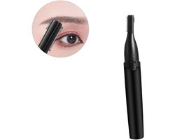 Eyebrow Shaver - Electric Eyebrow - recisieTrimmer - Wenkbrauw Apparaat - Gezichtshaar verwijderen - Wenkbrauw scheermesje - Dames - Heren - Verwisselbaar wenkbrauwmesje - 1 stuk(zwart)
