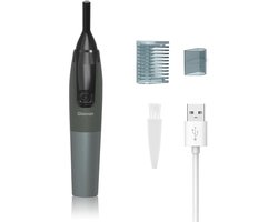 Gloovon® - Wenkbrauw Trimmer - Bakkebaardtrimmer - Wenkbrauw Scheermesje - Gezichtsdepilator - Oplaadbaar - Mannen & Vrouwen - Grijs