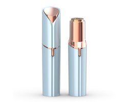 QTTVBTNA - Elektrische Epilator - Gezichtshaarverwijderaar - USB Oplaadbaar - Voor Gezicht en Lichaam - Compact & Stijlvol - Voor Vrouwen - Blauw - 1 Stuk