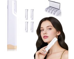 Wenkbrauw trimmer- Elektrisch wenkbrauwscheerapparaat - Verwijdering gezichtshaar voor vrouwen - 3-snelheden huidscheerapparaat met led-lampje - Inclusief 5 navulmesjes - 14 * 3,2 * 1,6 cm - Elektrisch scheerapparaat - Nieuwe modellen