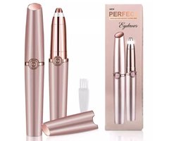 Wenkbrauw Trimmer & Epileer apparaat - Precisietrimmer -Gezichtsontharing -Gezichtsepilator - USB oplaadbaar - Uitgerust met LED Lampje