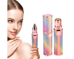 Wenkbrauw Trimmer - Gezichtshaar verwijderaar - LED-licht - 2-IN-1 Wenkbrauw scheermes