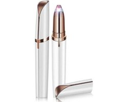 Wenkbrauw trimmer- Precisietrimmer - Wenkbrauw epilator -  Gezicht ontharing - Elektrisch - Draadloos - Led lampje - inclusief borsteltje