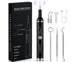 Azorix Elektrische Tandsteenverwijderaar - Tandplak Verwijderaar - Professioneel Tandenreinigingsapparaat met LED Licht - 4 Reinigingsmodi - USB-C Oplaadbaar - IPX7 Waterproof - Veilig Tandsteen verwijderaar Voor Thuis - Tandsteenverwijderaars