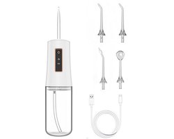 Draadloze tandreiniger met 3 modi, 4 opzetstukken, 200ml tank