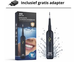 Dual RD Tandsteenverwijderaar Elektrisch – Tandsteenverwijderaar - Ultrasone Tandenreiniger met LED – Tandplak Verwijderaar voor Thuisgebruik – Oplaadbaar- Gratis Adapter