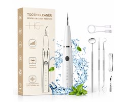 HG Aesthetics Elektrische Sonische Tandsteen Verwijderaar - Tandplak verwijderen - Mondverzorging - Witte tanden - Wit