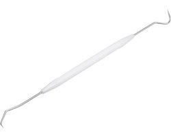 Jumada's - Tandsteenverwijderaar - Krijg een stralende glimlach met de tandartshaak - 17,5 cm - Wit | 1 Stuk