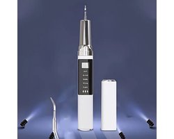 K&R Ventures® Elektrische Tandsteenverwijderaar – Tandplak Verwijderaar – USB C Oplaadbaar – 2 Vervangbare Koppen – 5 Standen Verstelbaar – Professionele Mondverzorging voor Thuis