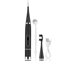 Luxevo Elektrische Tandsteen Verwijderaar - 5 Standen - Met E-Book - Elektrische Tandplak Verwijderaar - 2 Opzetstukken - Zwart