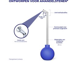 Oravix Amandelsteen Verwijderaar - Tonsil Stone Remover - Amandelsteen Zuiger met Medische Kwaliteit Pipet – Eenvoudig in Gebruik – Inclusief Gedetailleerde Gebruikershandleiding