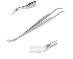 Professionele 2-in-1 roestvrijstalen tekentang voor eenvoudige tekenverwijdering