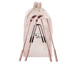 Puur Koper Tongschraper Met Comfortabele Grip - Set Van 2