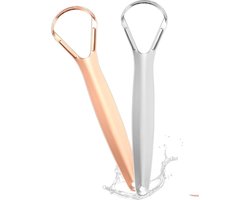 RVS Tongschraper Set van 2 voor Frisse Adem en Mondhygiëne