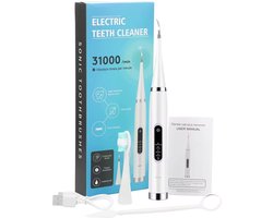 Tandsteen Verwijderaar - Tandsteenverwijderaars - Tandplak - Tandsteen - Gebitsreiniger - Elektrische Tandenborstel - Wit