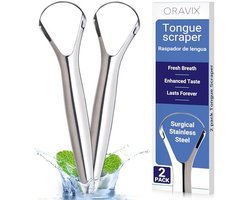 Tongreiniger voor Mondverzorging - Verwijder Slechte Adem en Amandelstenen (2 Stuks)