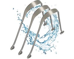 Tongschraper 100% Roestvrij Staal - Ayurvedische Tongreiniger tegen Slechte Adem