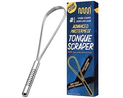 Tongschraper voor Slechte Adem Behandeling - Medische Kwaliteit RVS Tongreiniger voor Volwassenen en Kinderen