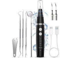 V-Goods Premium Sonische Tandsteen Verwijderaar - 5 Standen - Incl. Tandarts Set - 3 Opzetstukken