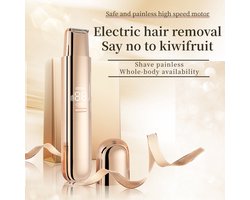 2-in-1 elektrisch ontharingsapparaat Geschikt voor de intieme delen van vrouwen, oplaadbaar scheerapparaat met twee koppen Geschikt voor het hele lichaam