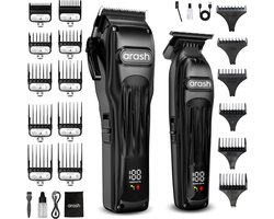arash® Professionele Tondeuse Pro Set – Tondeuse & Baardtrimmer – Tondeuse Hoofdhaar – Kappersset - Tondeuses Cheveux - Hair Clipper – Haartondeuse – Haartrimmer – Luxe opbergzak