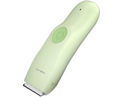 Baby Tondeuse Elektrisch - Extra Stil & Veilig met Keramische Mesjes - Pijnloze Knipbeurt voor Baby's en Kinderen - groen