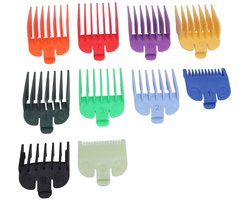 Clipper Guard Combs Hair Clipper Protectors Hair Trimmer Guards Trimmer Guard Combs 10 Sizes Hair Clipper Combs Guides Professional Colorful Number Coded