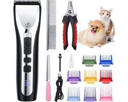 Equivera Hondentondeuse - Hondentrimmer - Tondeuse voor Dikke Vacht - Dieren Tondeuse - Scheerapparaat voor Dieren - Tondeuse voor Honden en Katten