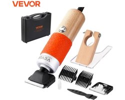 FIBILA Tapijt Trimmer - Tapijt Trimmer Tufting - Tapijt - Tapijtschaaf - Tapijtafwerker - Met Scheergeleider - 2 messen - 6 standen - Met Geleider - Houtkleurig