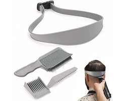 Haarstylingkit voor mannen met kleurverloop, 3-delige verstelbare haarkamset, siliconen tondeuse, haarkamset met kleurverloop.