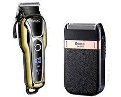 Haartrimmer en Baardtrimmer in 1 Heren / Mannen - Tondeuse Set met Opzetstukken Oplaadbaar - Snoerloos & Draadloos