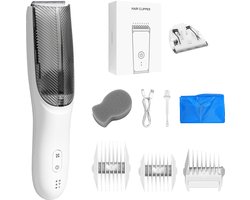 Haartrimmer voor Baby’s en Peuters | incl. Opzetkammen en Reserve Mesjes | Waterdichte Draadloze met Vacuümfunctie