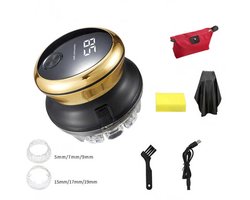 Haartrimmer voor zelfknippen, roterende messen, snelknippen, persoonlijke draadloze elektrische trimmer, draadloze USB-oplaadbare haartrimmer met led-display