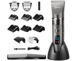 Hatteker 3-in-1 Tondeuse - Professionele Tondeuse voor Mannen - Baardtrimmer, Detailtrimmer en Haarknipper - Waterdicht