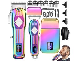 HAUSS SPOLE Baardtrimmer Mannen Set Van 3 - Verzorging Voor Mannen-Trimmer voor Baard en Lichaam - 180 min draadloos gebruik - Trimmer voor Hoofd & Baard - Haartrimmer mannen - Waterdicht - Kleur