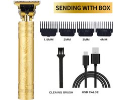 Heren tondeuse kapper salon professionele trimmer baard scheerapparaat + 4 limiet kammen