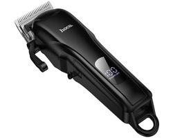 Hoco Classic Tondeuse - Draadloos - 200 min Gebruiksduur - 4 Opzetkammen - Zwart