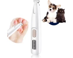 Honden Tondeuse - Hondentrimmer - Honden Trimset - Hondentrimmer Tondeuse - Dieren Tondeuse - Poten Trimmer Hond - Trimmer 18mm - Wit