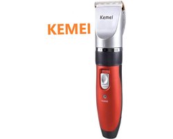 Kemei Elektrische oplaadbare Tondeuse Trimmer Pole Kapper Met 4 Gids Kammen Haar