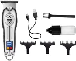 Kemei Professionele Tondeuse - Draadloze Tondeuse - Tondeuse Mannen - Tondeuse hoofdhaar - Haartrimmer - Zilver - Tondeuses - Trimmer Mannen