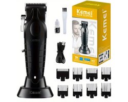 Kemei Tondeuse - KM 2290 - Draadloze Tondeuse - Professionele tondeuse - Haren Millimeteren - Contouren - Haren Scheren - Kapper Tondeuse - Kapper Kwaliteit - Baard Trimmer - Haar Trimmer - Beard and Hair Trimmer