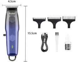 Kemei Tondeuse - KM 262 - Draadloze Tondeuse - Professionele tondeuse - Haren Millimeteren - Contouren - Haren Scheren - Kapper Tondeuse - Kapper Kwaliteit - Baard Trimmer - Haar Trimmer - Beard and Hair Trimmer