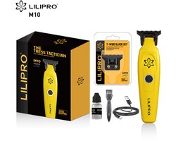 Lilipro De Tress Tacticus M10 Baber Draadloze Oplaadbare Edgers Tondeuses Kapper Elektrische Zero Gapped Dlc T-Blade Trimmer professioneel