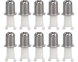 Neushaartrimmerkoppen - Universele vervangende meskoppen - voor precisiescheerbeurt - Voor veiligheidsscheermessen - Perfect cadeau voor Vaderdag (10 stuks)