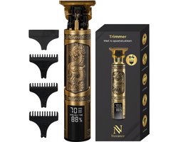 Nuvance - Tondeuse Mannen - LED Display - Incl Opzetstukken - Baardtrimmer en Haartrimmer Mannen - Usb C Oplaadbaar